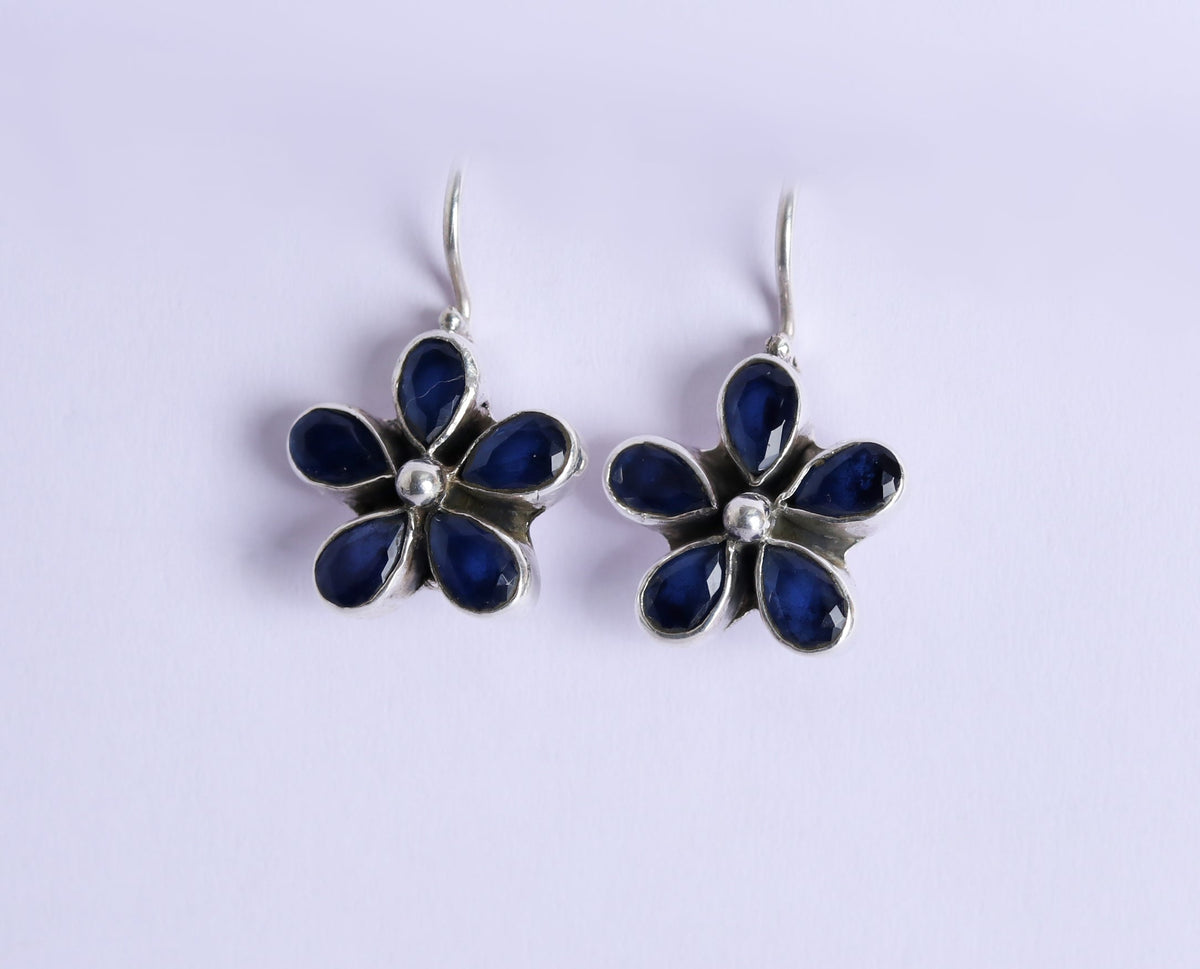 Hydro Blue Sapphire Hook Earrings
